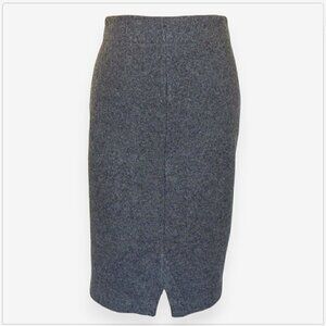 Tehen Charcoal Gray Soft Wool Blend Knit Stretch Pencil Skirt NWT NEW T2 US S M
